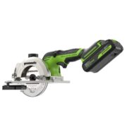 Дисковая мини пила акк. Greenworks G24MCS с 1х2Ач, ЗУ, кор — изображение 4