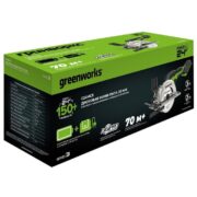 Дисковая мини пила акк. Greenworks G24MCS с 1х2Ач, ЗУ, кор — изображение 2