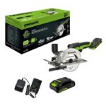 Дисковая мини пила акк. Greenworks G24MCS с 1х2Ач, ЗУ, кор