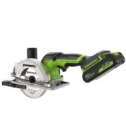 Дисковая мини пила акк. Greenworks G24MCS с 1х2Ач, ЗУ, кор — изображение 5