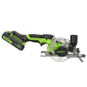 Дисковая мини пила акк. Greenworks G24MCS с 1х2Ач, ЗУ, кор — изображение 7