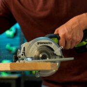Дисковая мини пила акк. Greenworks G24MCS с 1х2Ач, ЗУ, кор — изображение 11