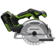 Дисковая пила акк. Greenworks GD24CS165 с 1х4Ач, ЗУ, кор — изображение 2