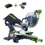 Торцовочная пила акк. Greenworks GD24MS216 с 1х2Ач, ЗУ