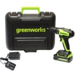 Дрель-шуруповерт акк. Greenworks GD24DD35K2 с 1х2Ач, ЗУ, кейс