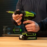 Дрель-шуруповерт акк. Greenworks GD24DD35K2 с 1х2Ач, ЗУ, кейс — изображение 6