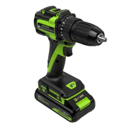 Дрель-шуруповерт акк. Greenworks DD345 с 2х2Ач, ЗУ, кор