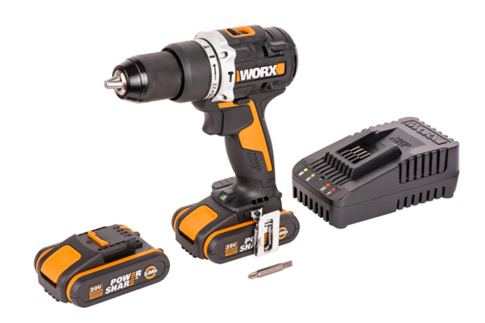 Дрель-шуруповерт ударная аккумуляторная WORX WX352 с 2Ач x2, ЗУ 2А, кейс — изображение 5