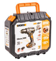 Дрель-шуруповерт ударная аккумуляторная WORX WX352 с 2Ач x2, ЗУ 2А, кейс — изображение 4