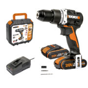 Дрель-шуруповерт ударная аккумуляторная WORX WX352 с 2Ач x2, ЗУ 2А, кейс — изображение 3