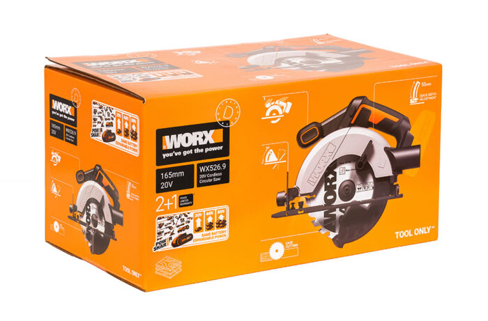 Дисковая пила аккумуляторная WORX WX526.9 — изображение 10