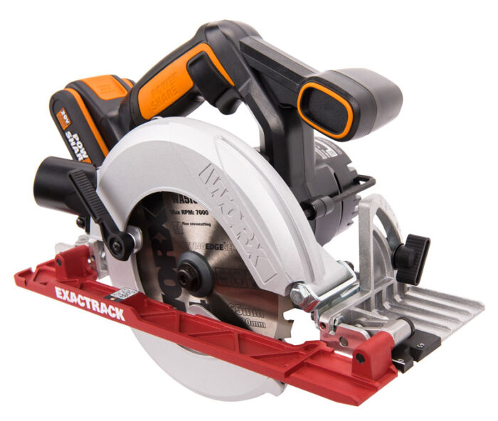 Дисковая пила аккумуляторная WORX WX530 с 2 Ач х1, ЗУ 2А, коробка — изображение 2