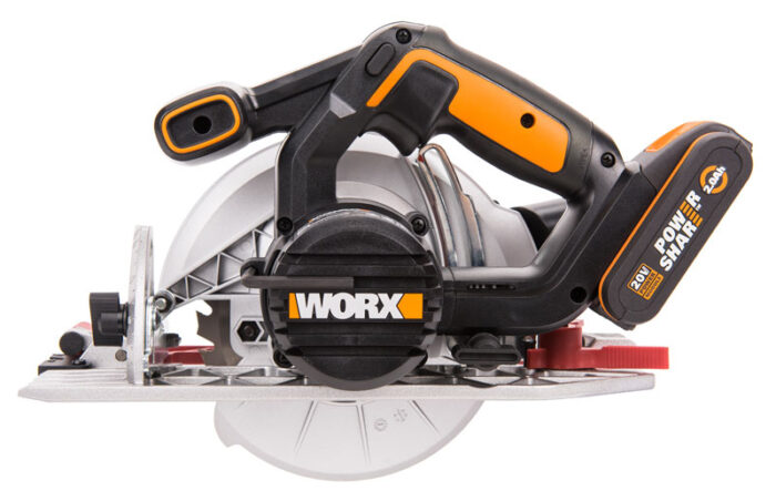 Дисковая пила аккумуляторная WORX WX530 с 2 Ач х1, ЗУ 2А, коробка — изображение 4