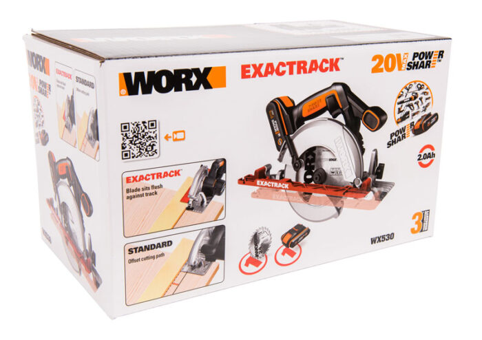 Дисковая пила аккумуляторная WORX WX530 с 2 Ач х1, ЗУ 2А, коробка — изображение 8