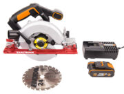 Дисковая пила аккумуляторная WORX WX530 с 2 Ач х1, ЗУ 2А, коробка — изображение 9